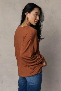 DRESS FORUM Trixie Top In Rust