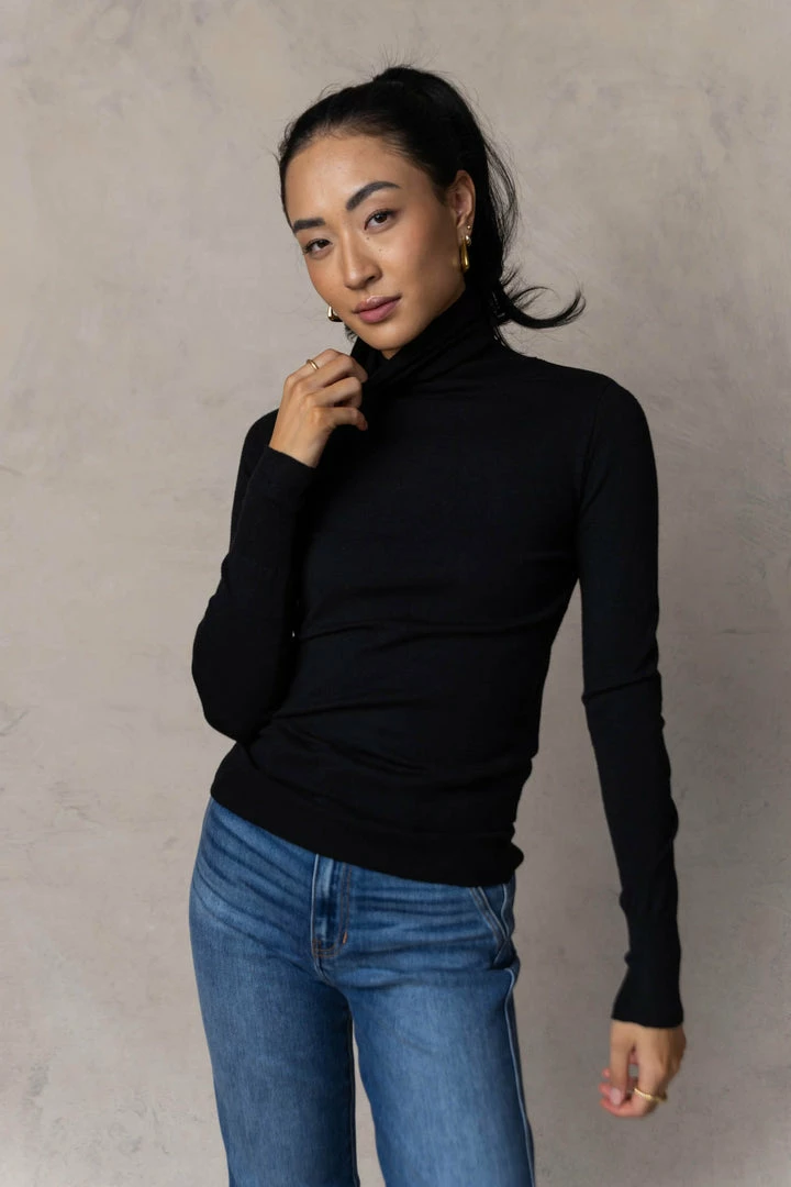 Coupon βοΈ HYFVE Tops Iggy Turtleneck Top In Black - FINAL SALE π― 3 HYFVE Tops Iggy Turtleneck Top In Black - FINAL SALE