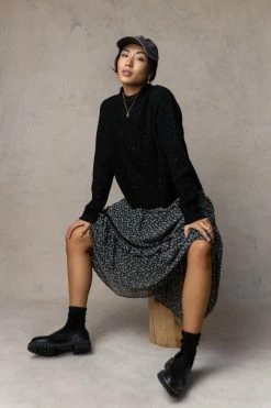 WORUI Fallon Sweater In Black - FINAL SALE