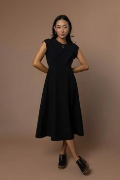 WORUI Neve Midi Dress In Black - FINAL SALE