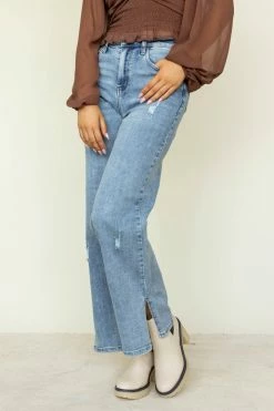 RISEN JEANS Estrella Wide Leg Jeans