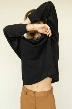SEE AND BE SEEN Stella Top In Black - FINAL SALE