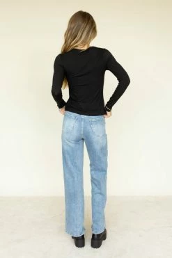 FINAL TOUCH COLLECTION Megan Top In Black - FINAL SALE