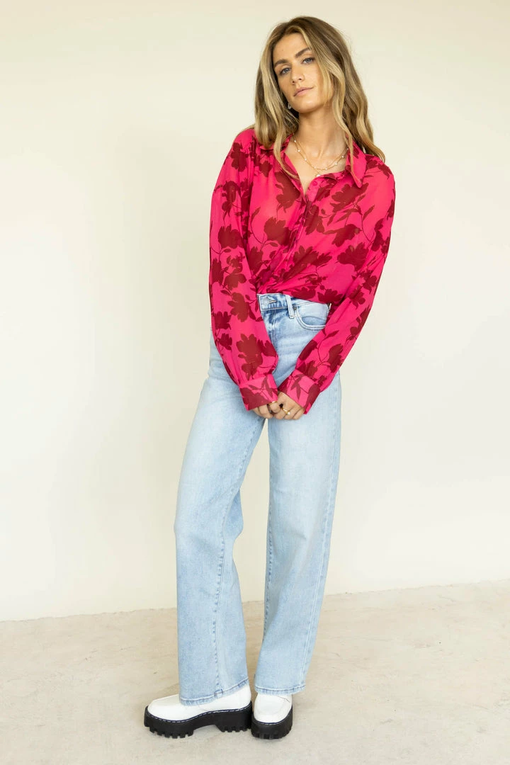 Cheap π LUMIERE Justine Floral Blouse - FINAL SALE π 3 LUMIERE Justine Floral Blouse - FINAL SALE