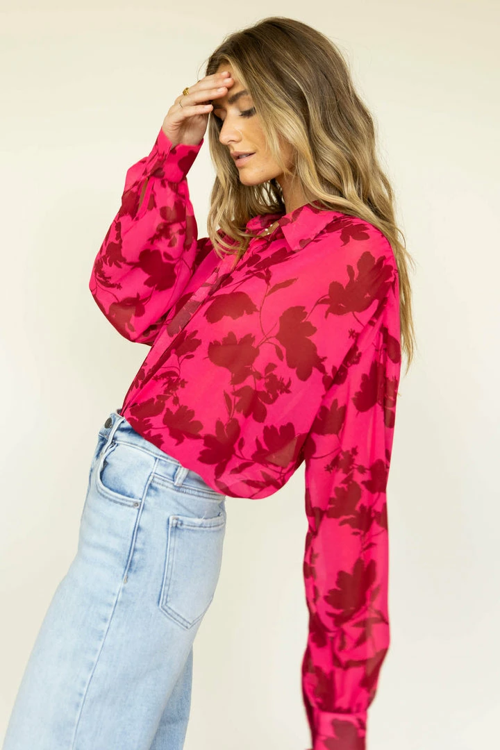 Cheap π LUMIERE Justine Floral Blouse - FINAL SALE π 1 LUMIERE Justine Floral Blouse - FINAL SALE