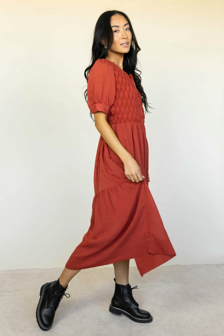 Brand new β WORUI Lauren Midi π Dress In Rust - FINAL SALE β€οΈ 1 WORUI Lauren Midi Dress In Rust - FINAL SALE