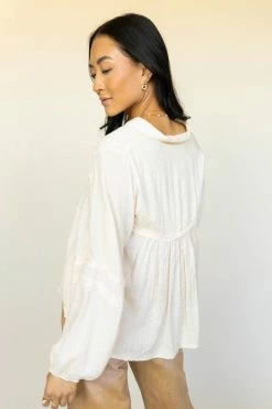 MILLIBON POLYMOND DK INC Alba Top In Cream - FINAL SALE