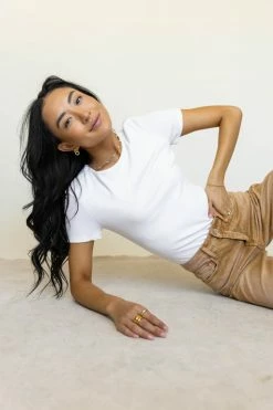 FINAL TOUCH COLLECTION Rickie Top In Off White - FINAL SALE