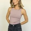 DRESS FORUM Tops June Bodysuit In Mauve