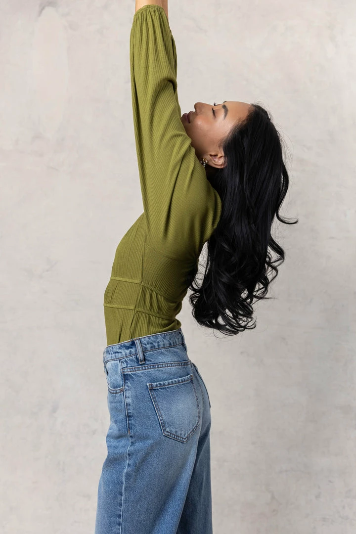 Cheapest π€© WELLMADE INC Maci Bodysuit In Green - FINAL SALE βοΈ 3 WELLMADE INC Maci Bodysuit In Green - FINAL SALE