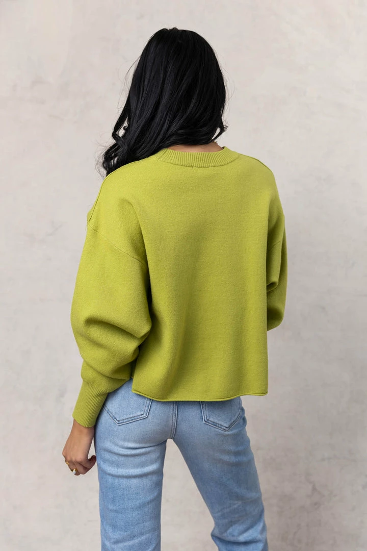 Wholesale ✨ LUMIERE Pamela Sweater In Lime ❤️ 2 LUMIERE Pamela Sweater In Lime