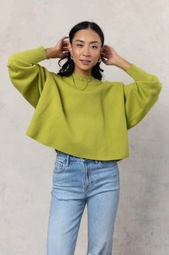 Wholesale ✨ LUMIERE Pamela Sweater In Lime ❤️ 6 LUMIERE Pamela Sweater In Lime