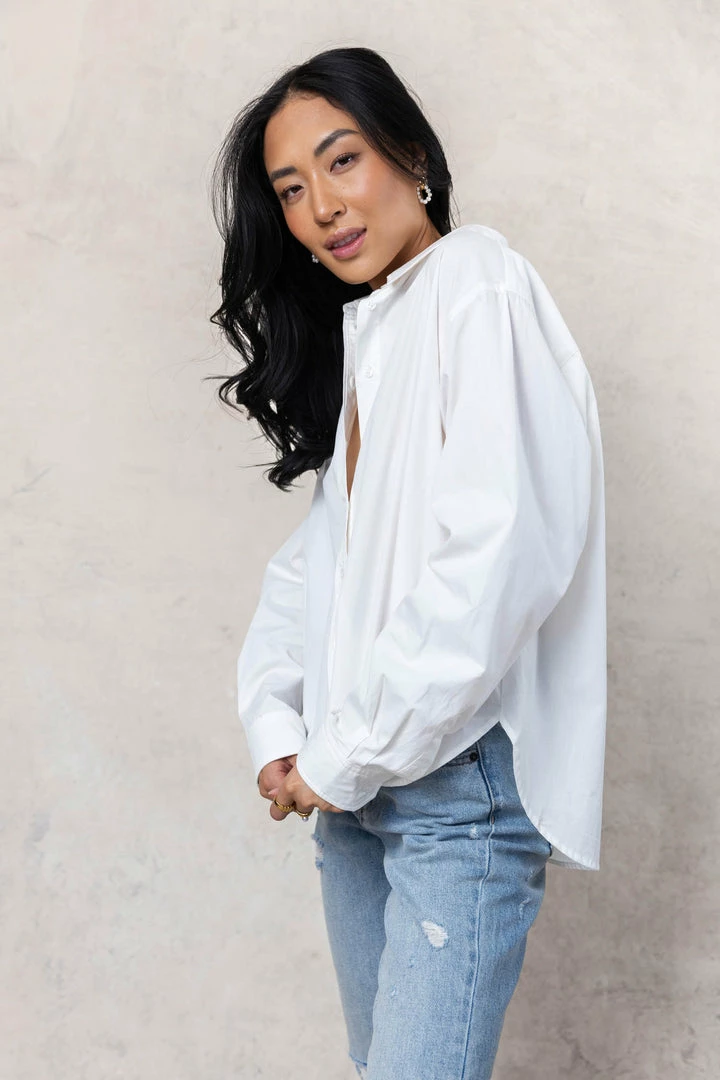 Wholesale π₯° AARON & AMBER Kathryn Button Up π Shirt In White - FINAL SALE βοΈ 4 AARON & AMBER Kathryn Button Up Shirt In White - FINAL SALE