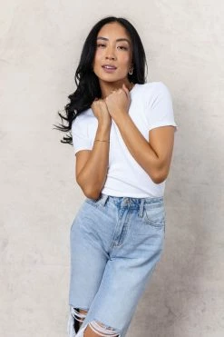 FINAL TOUCH COLLECTION Rickie Top In Off White - FINAL SALE