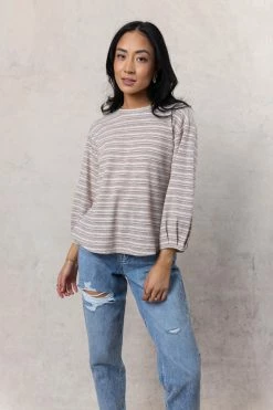 WELLMADE INC Meena Top In Natural - FINAL SALE