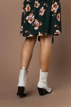 BEAST FASHION Bronda Heeled Boots In Ivory