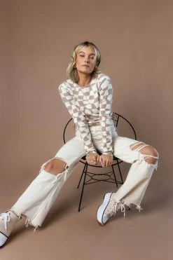 LE LIS Tops Louie Patterned Sweater