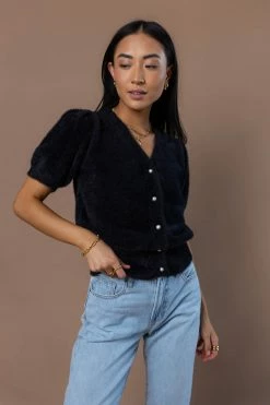 SINA New Arrivals Emerson Sweater In Black