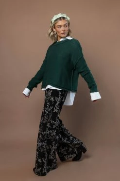 SINA River Sweater In Green Tops