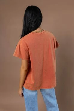 Best Sale ๐ฏ WELLMADE INC Smiley Face Tee In Orange - FINAL SALE ๐ 7 WELLMADE INC Smiley Face Tee In Orange - FINAL SALE