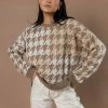 MITTO SHOP Tops Billie Houndstooth Sweater - FINAL SALE