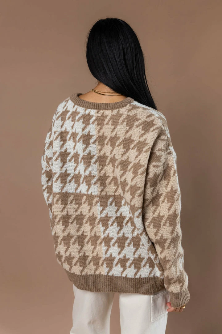 Top 10 π― MITTO SHOP Tops Billie Houndstooth Sweater - FINAL SALE π₯ 5 MITTO SHOP Tops Billie Houndstooth Sweater - FINAL SALE