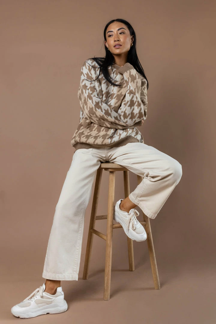 Top 10 π― MITTO SHOP Tops Billie Houndstooth Sweater - FINAL SALE π₯ 2 MITTO SHOP Tops Billie Houndstooth Sweater - FINAL SALE