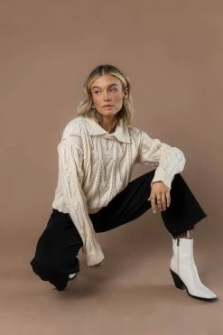 LUSH CLOTHING Andi Vintage Sweater - FINAL SALE