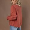 SINA River Sweater In Terracotta