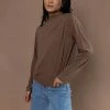 VERY J Hilda Top In Brown Tops