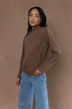 VERY J Hilda Top In Brown Tops