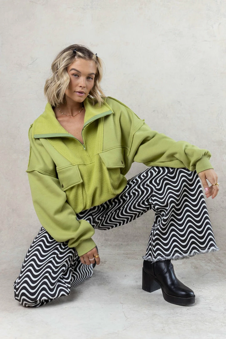 Hot Sale π AEMI AND CO Harry Sweater In Pistachio Tops π― 5 AEMI AND CO Harry Sweater In Pistachio Tops