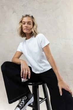 WORUI Be My Baby Tee In White