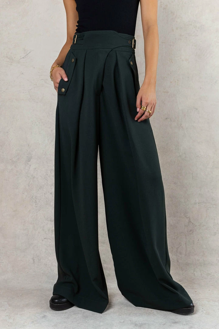 Outlet ❤️ ALAMIA Shannon Pants In Hunter Green - FINAL SALE 🛒 2 ALAMIA Shannon Pants In Hunter Green - FINAL SALE