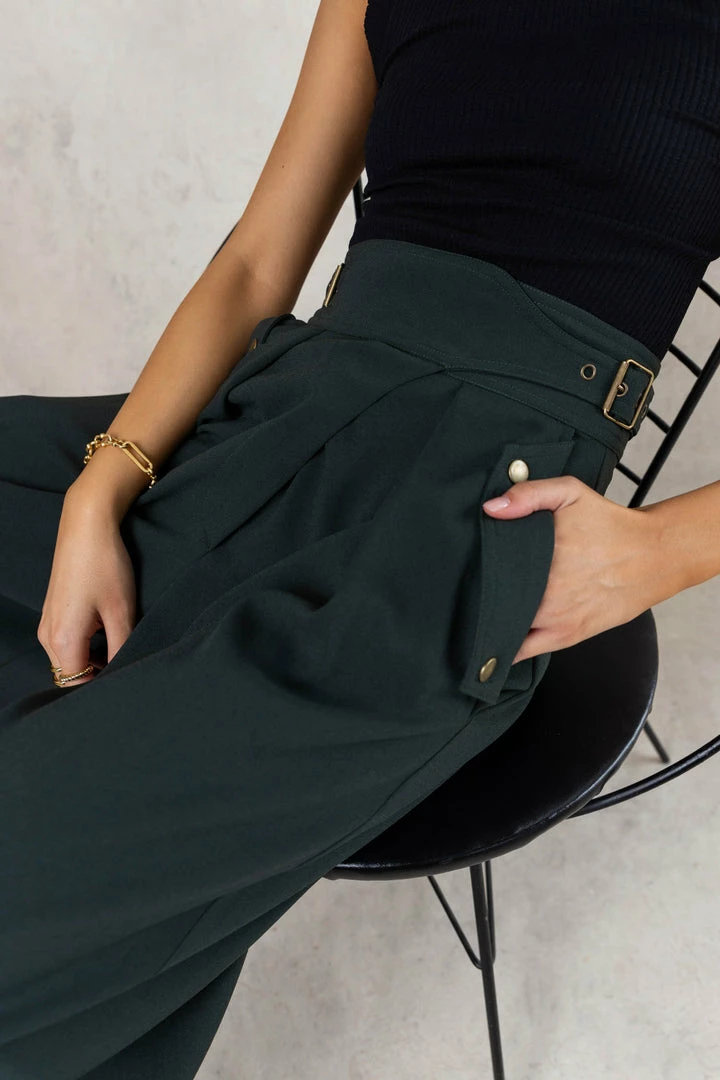Outlet ❤️ ALAMIA Shannon Pants In Hunter Green - FINAL SALE 🛒 5 ALAMIA Shannon Pants In Hunter Green - FINAL SALE