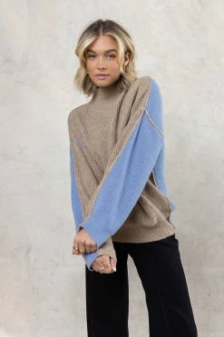 LUMIERE Rio Colorblock Sweater Tops