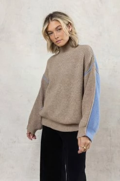 LUMIERE Rio Colorblock Sweater Tops