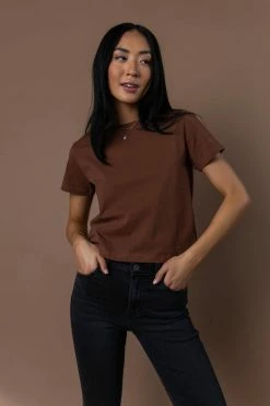 WORUI Be My Baby Tee In Brown