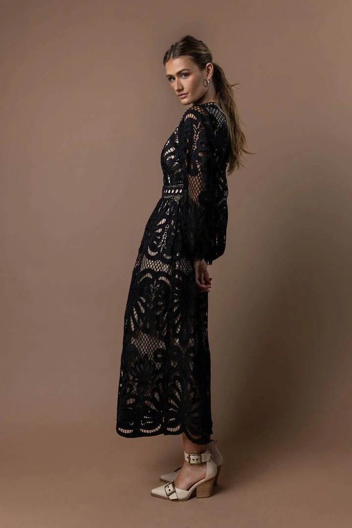 Outlet π₯ WELLMADE INC Geraldene Lace π Dress In Black π₯ 4 WELLMADE INC Geraldene Lace Dress In Black