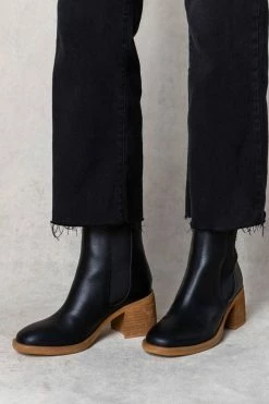 FREE SOUL/MIRACLE MILE Olivia Ankle Boots In Black