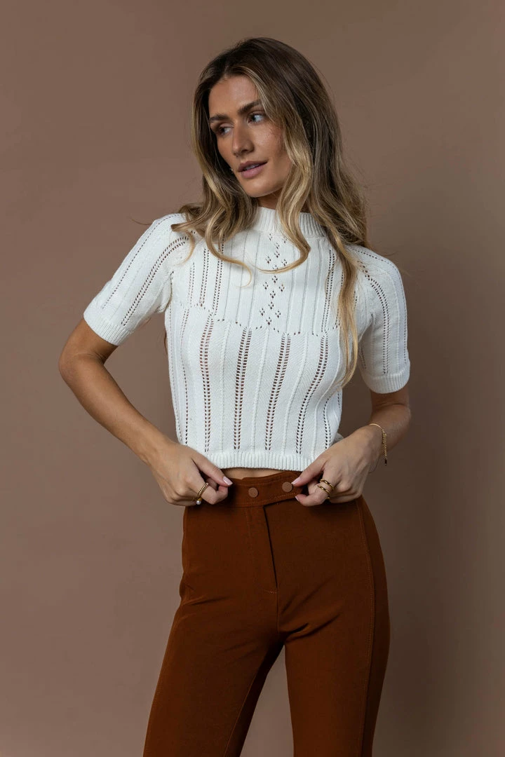 Cheapest π SINA Tops Hailee Sweater In Cream - FINAL SALE β 1 SINA Tops Hailee Sweater In Cream - FINAL SALE