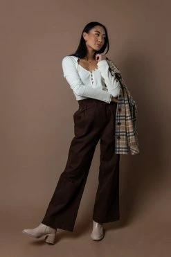 SINA Jo Button Top In Ivory