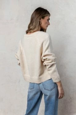 Best Sale β€οΈ VERY J Amelia Sweater In Cream π 9 VERY J Amelia Sweater In Cream