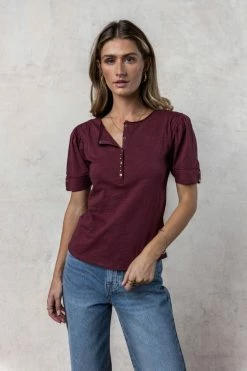 WORUI Louella Top In Burgundy