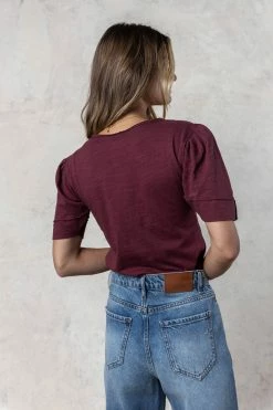 WORUI Louella Top In Burgundy