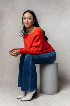 Best Sale π LUSH CLOTHING Ziggie Sweater In Orange - FINAL SALE π₯° 7 LUSH CLOTHING Ziggie Sweater In Orange - FINAL SALE