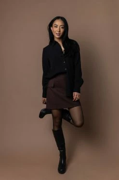 Hot Sale π€© CRESCENT Rin Button Down In Black - FINAL SALE Tops βοΈ 9 CRESCENT Rin Button Down In Black - FINAL SALE Tops