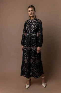Outlet π₯ WELLMADE INC Geraldene Lace π Dress In Black π₯ 7 WELLMADE INC Geraldene Lace Dress In Black