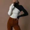 CRESCENT Tops Clytie Turtleneck Top In Black - FINAL SALE