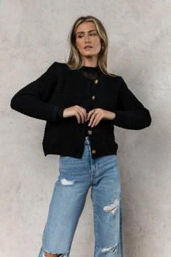 AARON & AMBER Susan Sweater In Black Sweaters